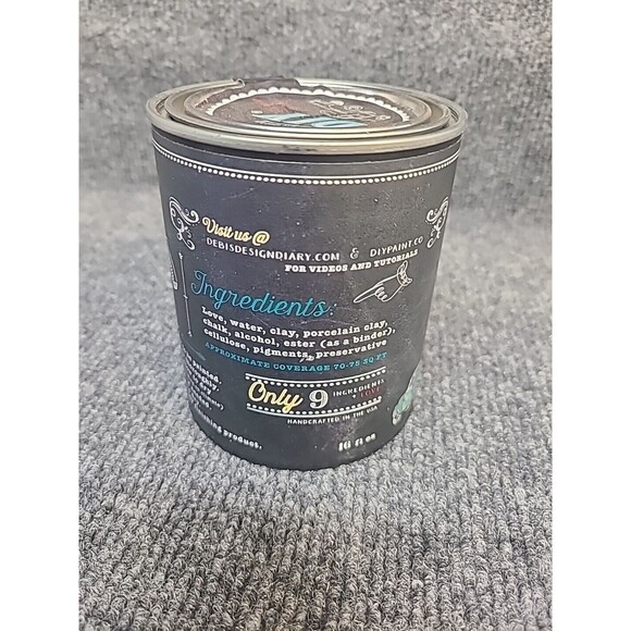 NEW Debi's Design Diary DIY Paint in Pedal Pusher Blue 16 fl oz Chalk Paint Pint - Picture 4 of 4